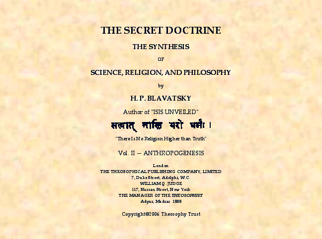 The Secret Doctrine Vol.2